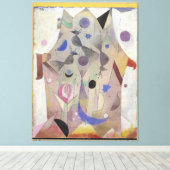 Abstracte Kop, Mysterie Canvas Print (Insitu (Houten vloer))