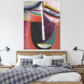 Abstracte Kop, Mysterie Canvas Print (Insitu (Slaapkamer))