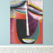 Abstracte Kop, Mysterie Canvas Print (Insitu (Houten vloer))