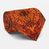 Abstracte koperStropdas Stropdas (Opgerold)