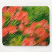 Abstracte Koraal Rhododendrons in Beweging, kunstf Muismat (Voorkant)