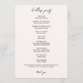 Abstracte Koraal Waterverf Handgeschilderd Programmakaart (Achterkant)