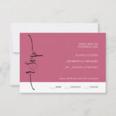 Abstracte Koraal Waterverf Handgeschilderd RSVP Kaartje (Voorkant)