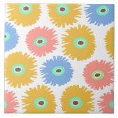 Abstracte koraalgeel tegeltje (Voorkant)