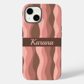 Abstracte koraalgolven Case-Mate iPhone case (Achterkant)