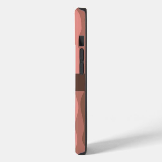 Abstracte koraalgolven Case-Mate iPhone case (Achterkant / Links)