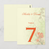 Abstracte koraalriemen voor Limoen Briefkaart (Voorkant / Achterkant)