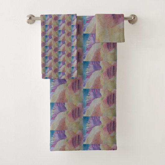 Abstracte koraalrif bad handdoek (Insitu)