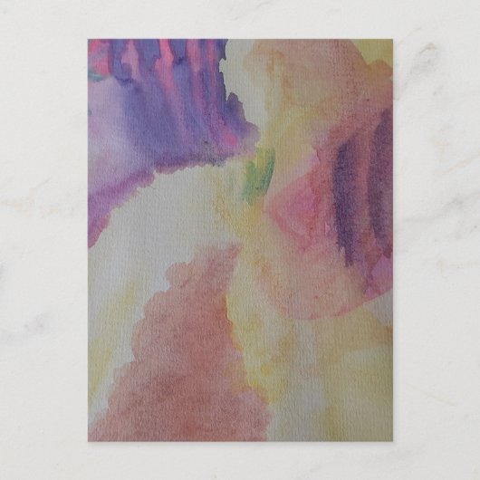 Abstracte koraalrif briefkaart (Voorkant)