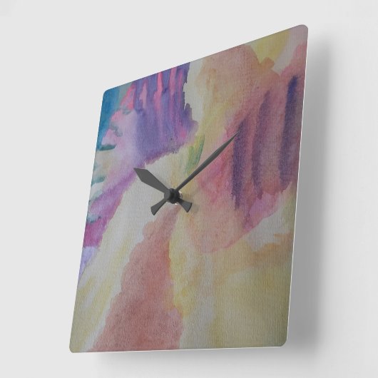 Abstracte koraalrif-klok vierkante klok (Hoek)