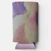 Abstracte koraalrif seltzer blikjeskoeler (Achterkant)