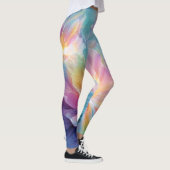Abstracte kosmische bloemexplosie in pastel leggings (Rechts)