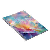 Abstracte kosmische bloemexplosie in pastel notitieboek (Rechterzijde)