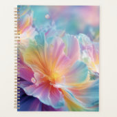 Abstracte kosmische bloemexplosie in pastel planner (Voorkant)