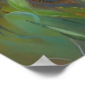 Abstracte kosmische bloemexplosie in pasteltinten poster (Hoek)