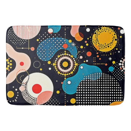 Abstracte kosmische dans badmat (Voorkant)