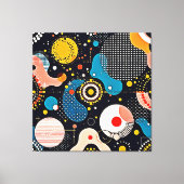 Abstracte kosmische dans canvas afdruk (Voorkant)
