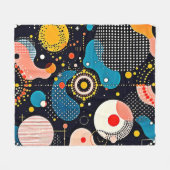 Abstracte kosmische dans fleece deken (Voorkant (Horizontaal))