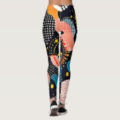 Abstracte kosmische dans leggings (Achterkant)