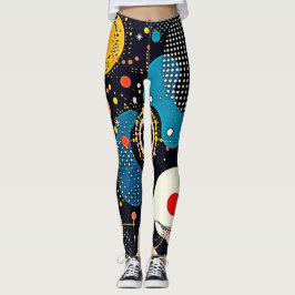 Abstracte kosmische dans leggings