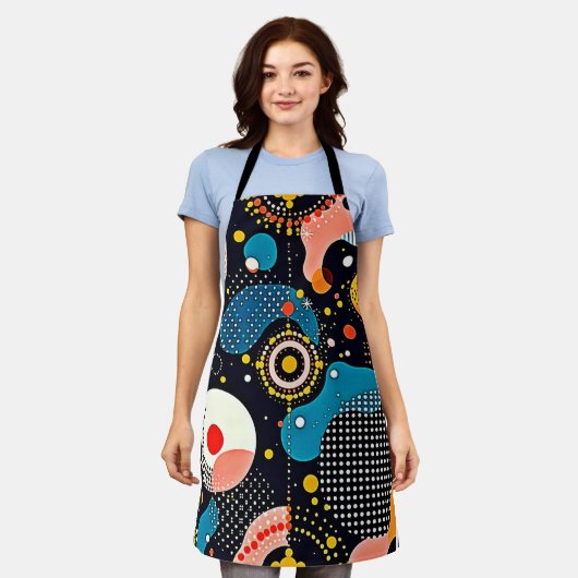 Abstracte kosmische dans schort (Gedragen)