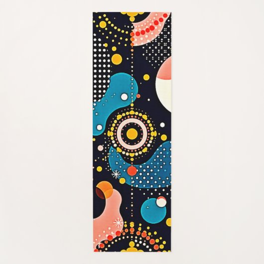 Abstracte kosmische dans yogamat (Voorkant)