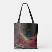 Abstracte Kosmische Nacht Boodschappentas Tote Bag (Achterkant)