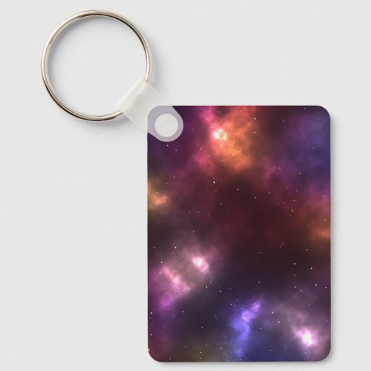 Abstracte kosmische ruimte-constellaties sleutelhanger (Voorkant)