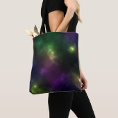 Abstracte kosmische ruimte sterrenbeelden Digitale Tote Bag (Dichtbij)