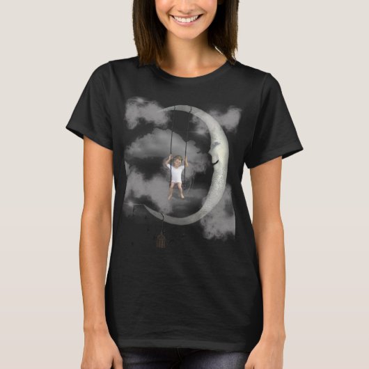 Abstracte Kosmische Wervel Dames T-shirt - Etheerl (Voorkant)