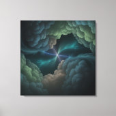 Abstracte Kosmische Wolk Muurkunst Canvas Afdruk (Voorkant)