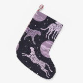 Abstracte kosmos naadloos patroon, galaxachtergron kleine kerstsok (Voorkant (Hangend))