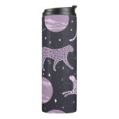 Abstracte kosmos naadloos patroon, galaxachtergron thermosbeker (Gedraaid links)