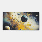 Abstracte kosmos: planeten in dans bureaumat (Voorkant)