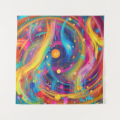 Abstracte Kosmos Universum Wandkleed (Voorkant (horizontaal))