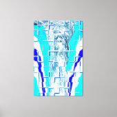 Abstracte koudwaterkunst canvas afdruk (Voorkant)