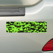 Abstracte kraag bumpersticker (Op auto)