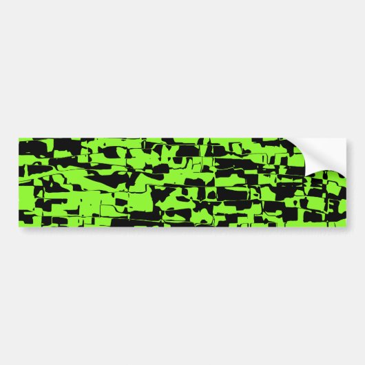 Abstracte kraag bumpersticker (Voorkant)