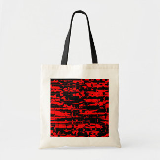 Abstracte kraag tote bag