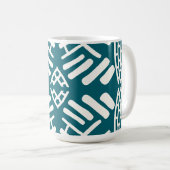 abstracte krabbel modern koffiemok (Voorkant rechts)