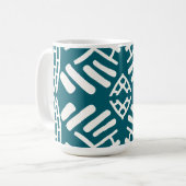 abstracte krabbel modern koffiemok (Voorkant links)
