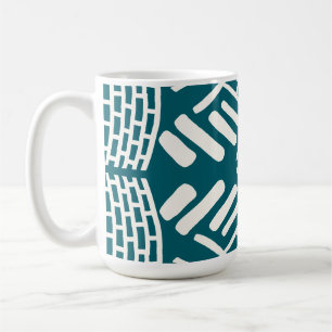 abstracte krabbel modern koffiemok