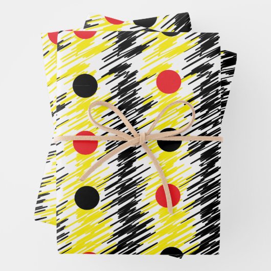 Abstracte krabbel polka dot inpakpapier vel (In situ)