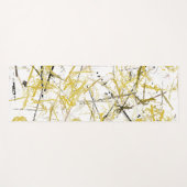 Abstracte Krabbels - Mosterd en Bruin Yogamat (Voorkant (horizontaal))