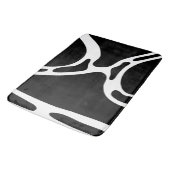 Abstracte Krabbels Zwart en wit Badmat (Gekanteld)