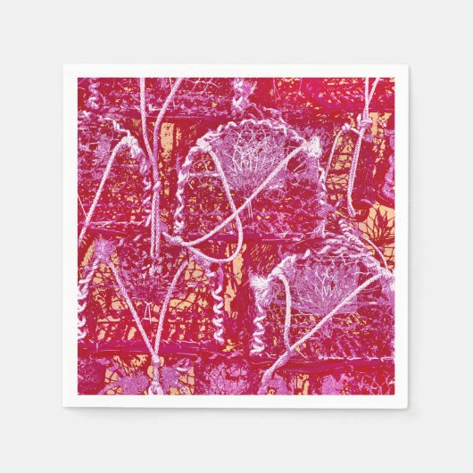 ABSTRACTE KRABBENVALLEN SERVETTEN (Voorkant)