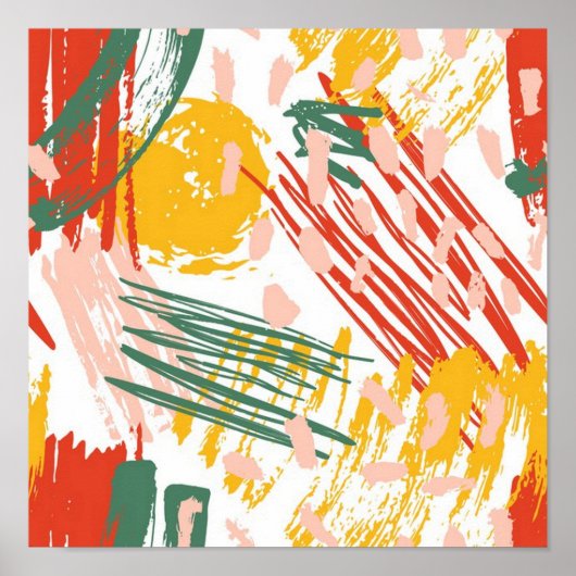 Abstracte kribbel poster (Voorkant)