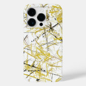 Abstracte kribbels - Mosterd en bruin Case-Mate iPhone Case (Achterkant)