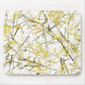 Abstracte kribbels - Mosterd en bruin Muismat (Voorkant)