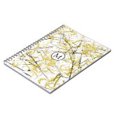 Abstracte kribbels - Mosterd en bruin Notitieboek (Linkerzijde)